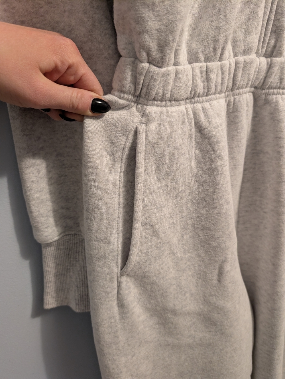 aerie Offline Heather Gray Zip Jumpsuit - Picture 3 of 11